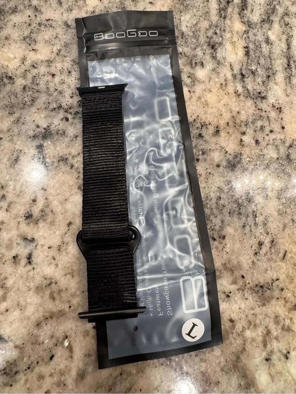 Amazon Black Nylon Sport Loop Smart Watch Band